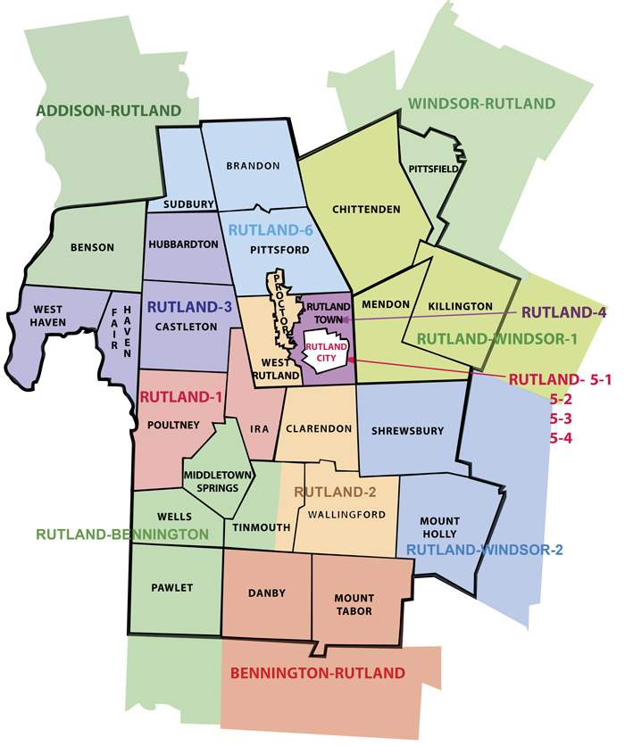 Rutland County district map
